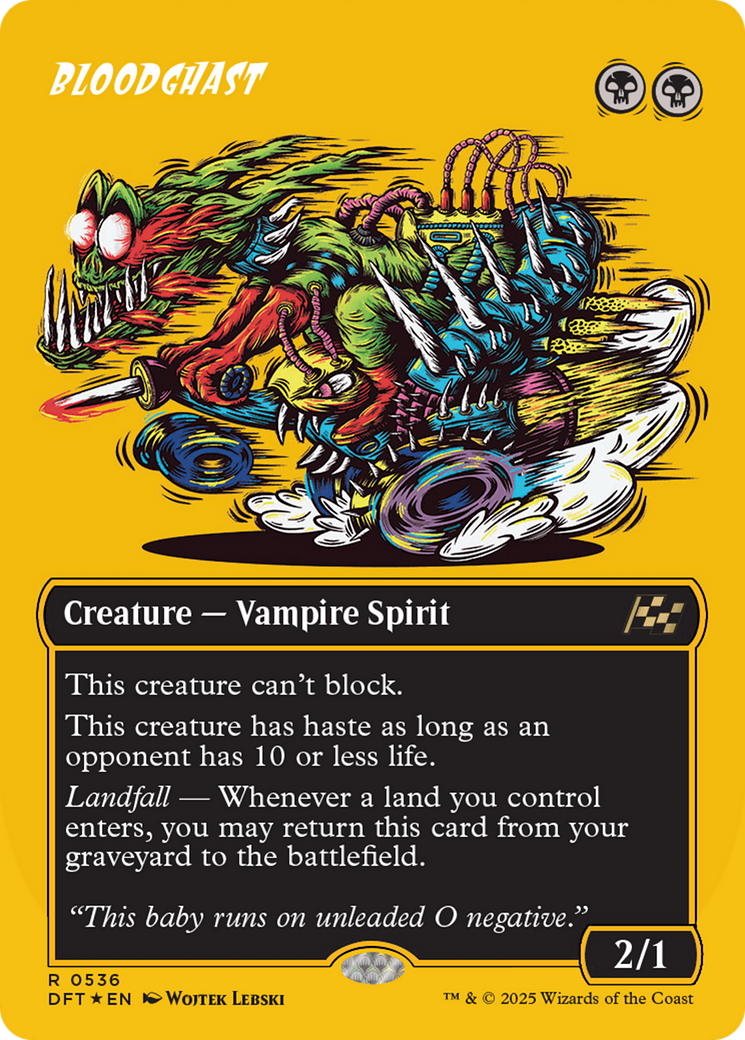 Image of Bloodghast (Borderless) (First-Place Foil) (DFT-536) - Aetherdrift (Borderless) Foil