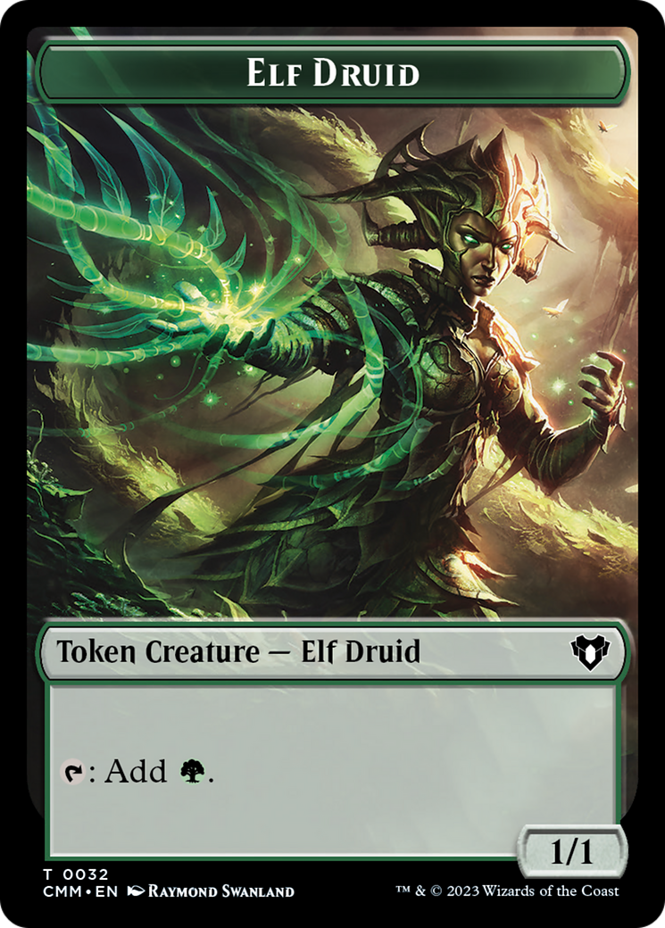 Image of Elf Druid (TCMM-032) - Commander Masters Tokens