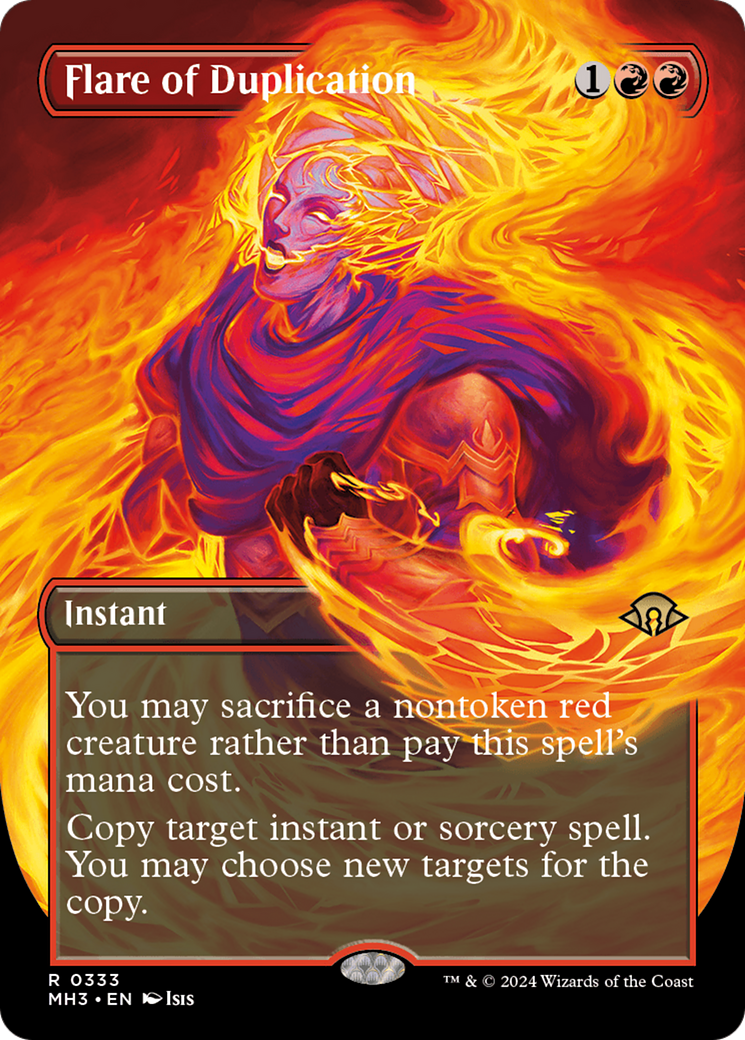 Image of Flare of Duplication (Borderless) (MH3-333) - Modern Horizons 3 (Borderless) Foil