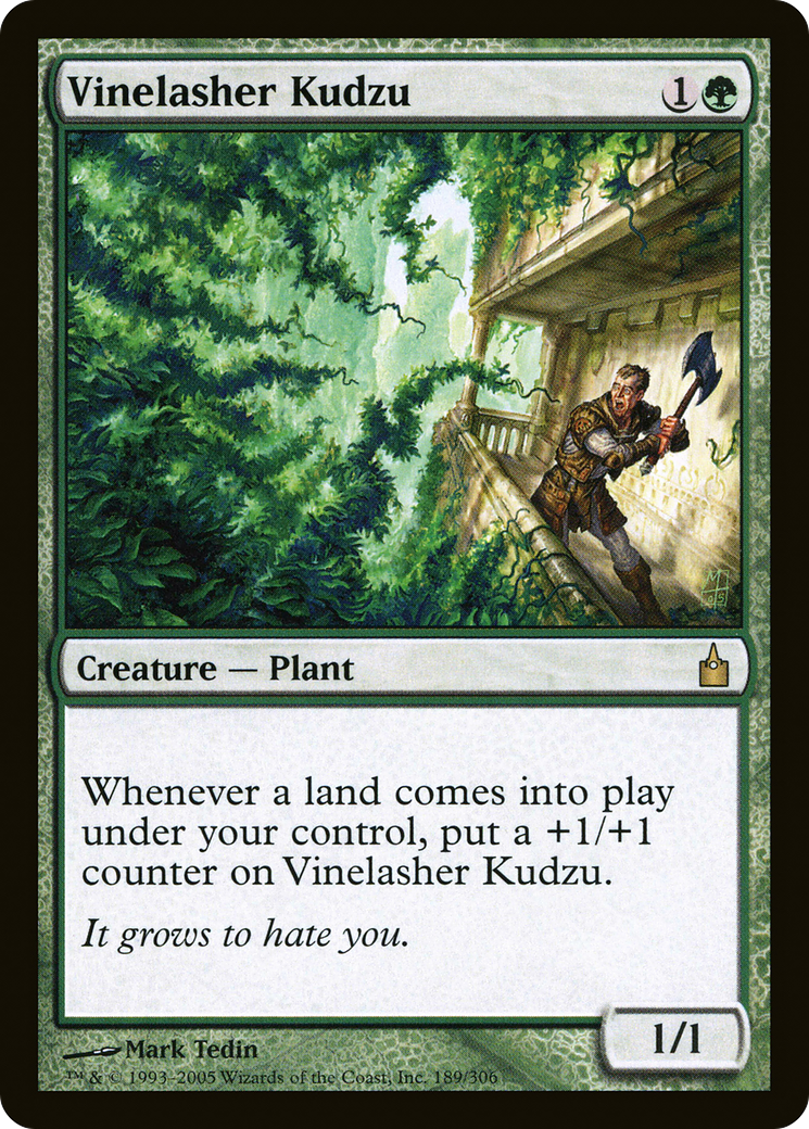 Image of Vinelasher Kudzu (RAV-189) - Ravnica: City of Guilds Foil