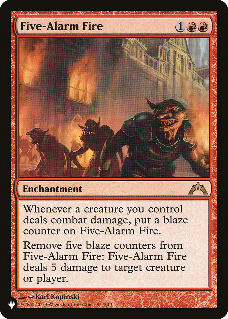Image of Five-Alarm Fire (LIST-GTC-91) - The List