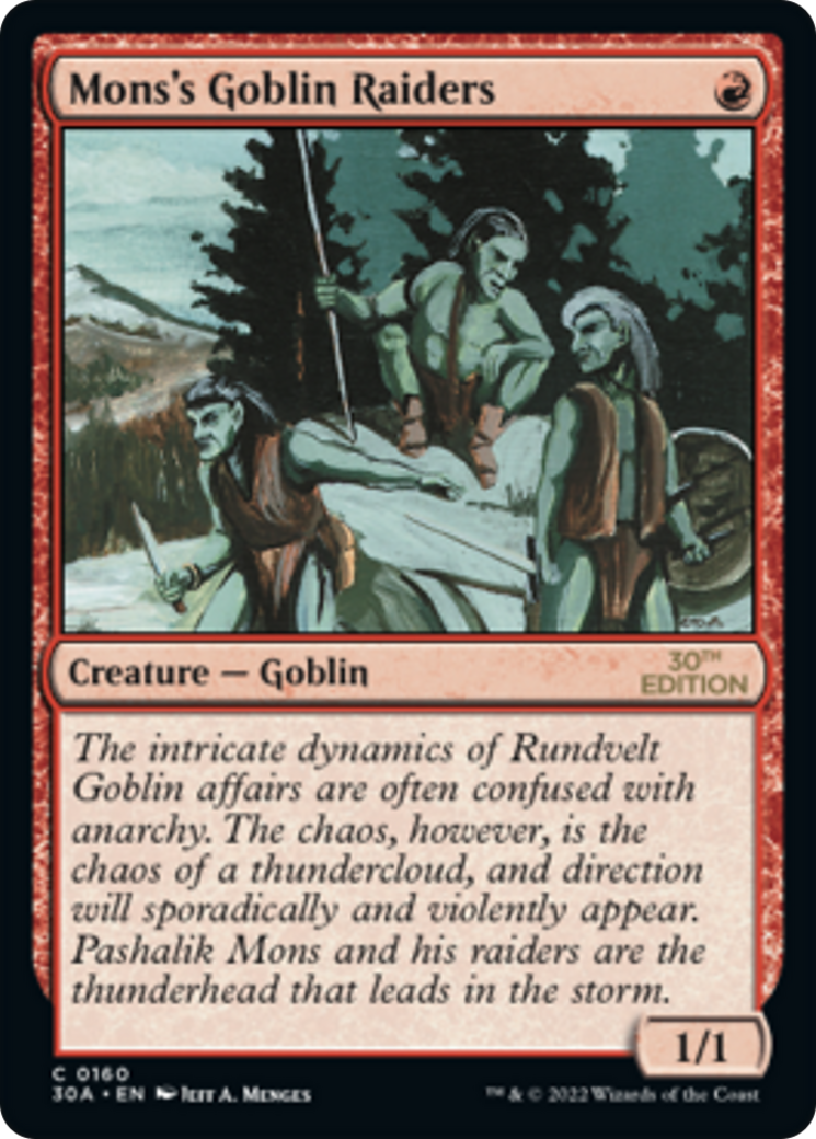 Image of Mons's Goblin Raiders (30A-160) - 30th Anniversary Edition