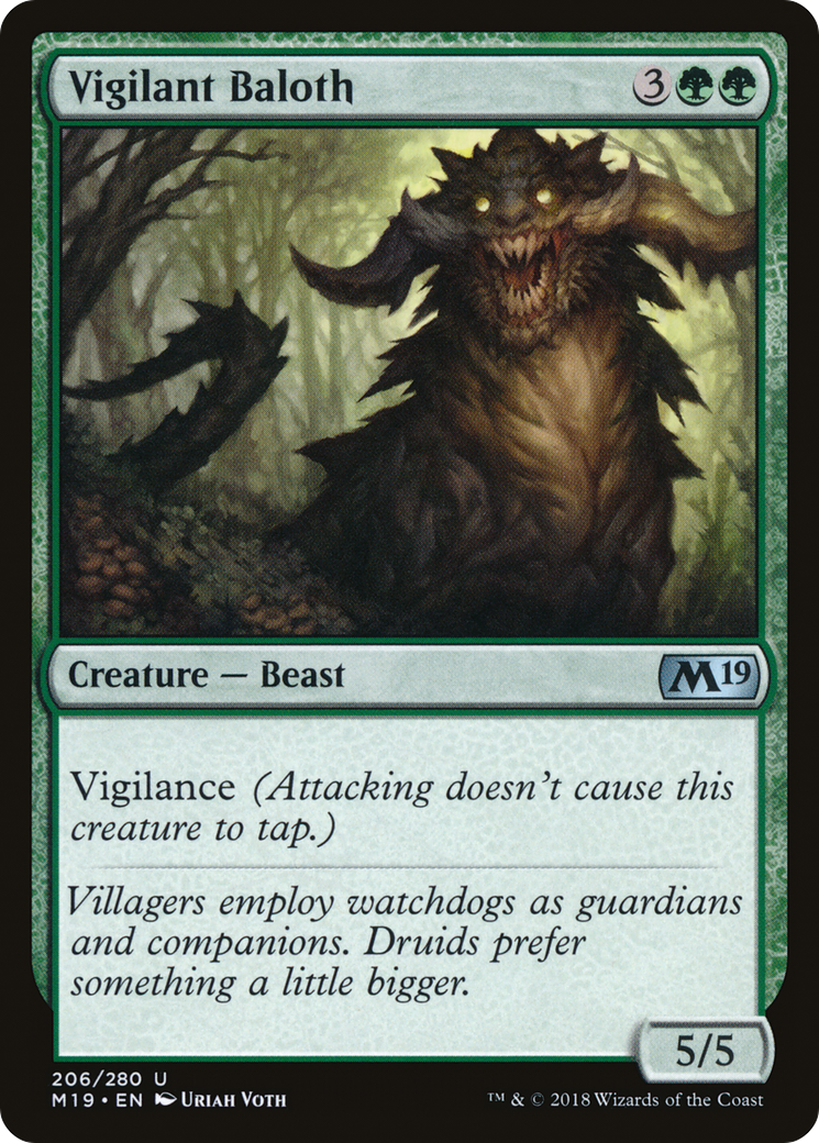 Image of Vigilant Baloth (M19-206) - Core Set 2019