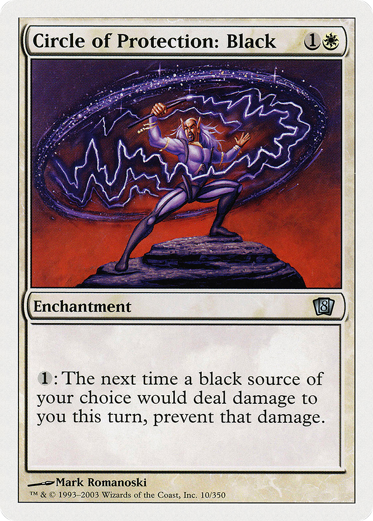 Image of Circle of Protection: Black (8ED-010) - 8th Edition