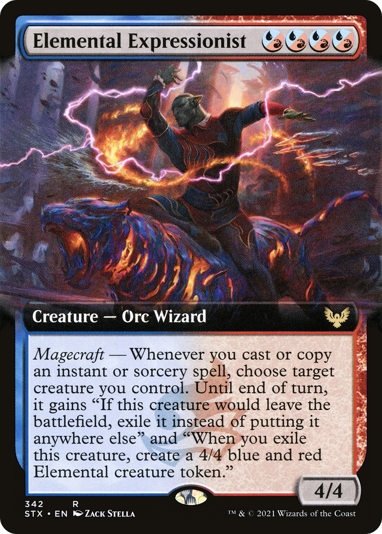 Image of Elemental Expressionist (Extended Art) (STX-342) - Strixhaven: School of Mages: (Extended Art)