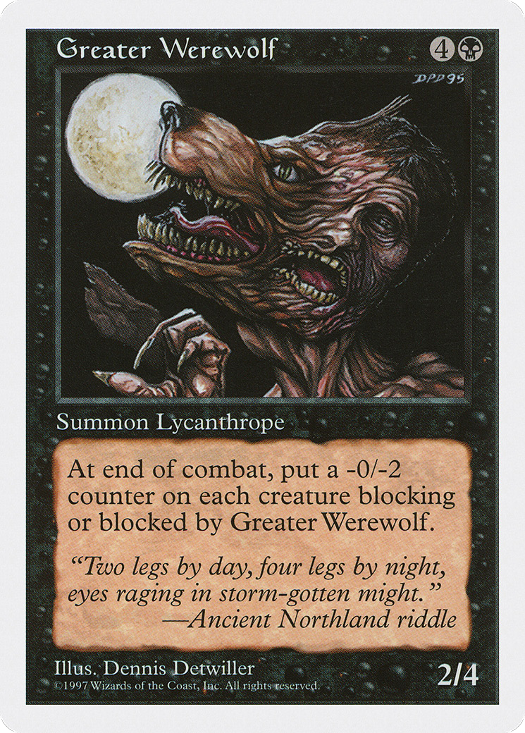 Image of Greater Werewolf (5ED-) - Fifth Edition