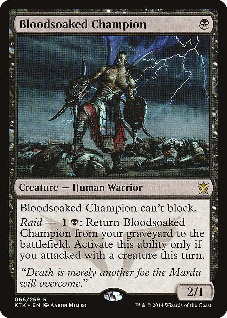 Image of Bloodsoaked Champion (KTK-066) - Khans of Tarkir Foil