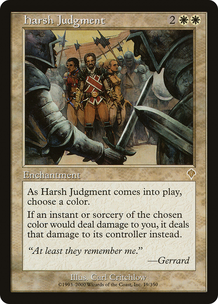 Image of Harsh Judgment (INV-019) - Invasion Foil