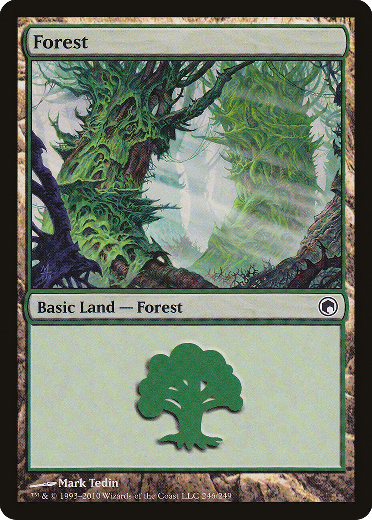 Image of Forest (246) (SOM-246) - Scars of Mirrodin Foil