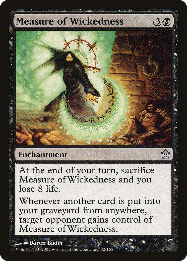 Image of Measure of Wickedness (SOK-082) - Saviors of Kamigawa