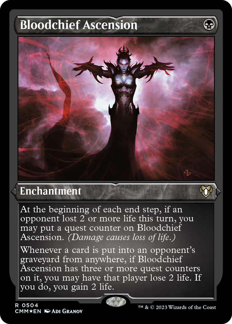 Image of Bloodchief Ascension (CMM-504) - Commander Masters Etched Foil