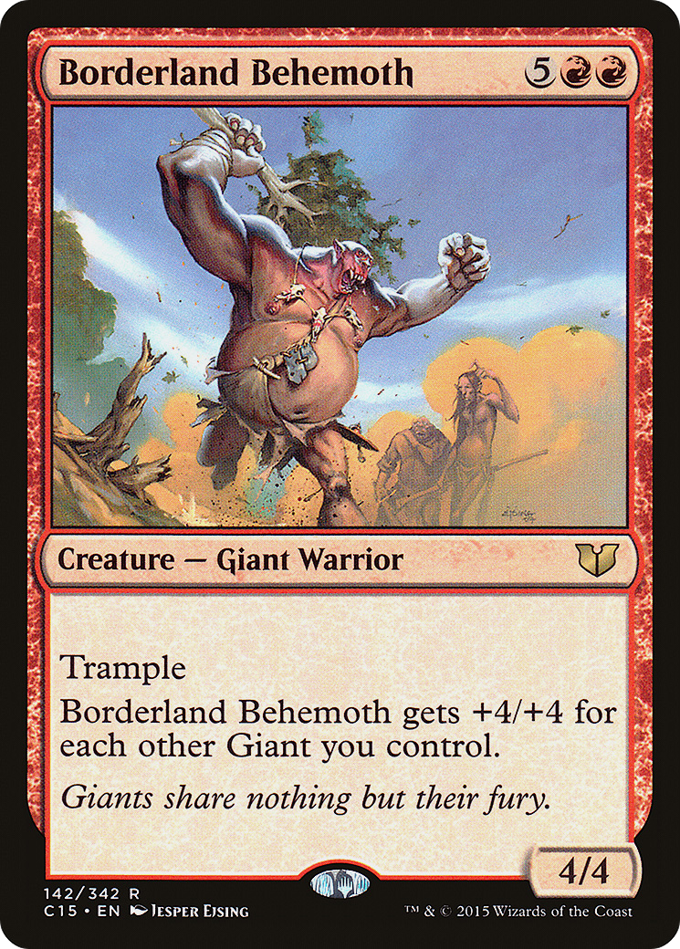 Image of Borderland Behemoth (C15-142) - Commander 2015