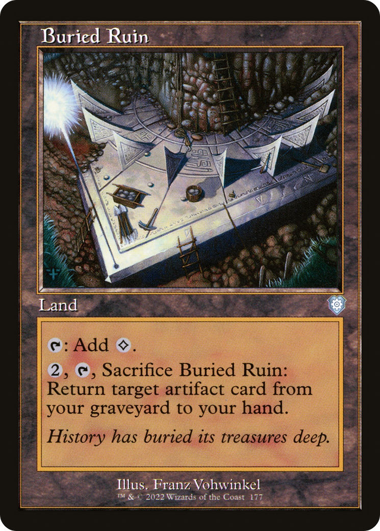 Image of Buried Ruin (Retro Frame) (BRC-177) - The Brothers' War Commander