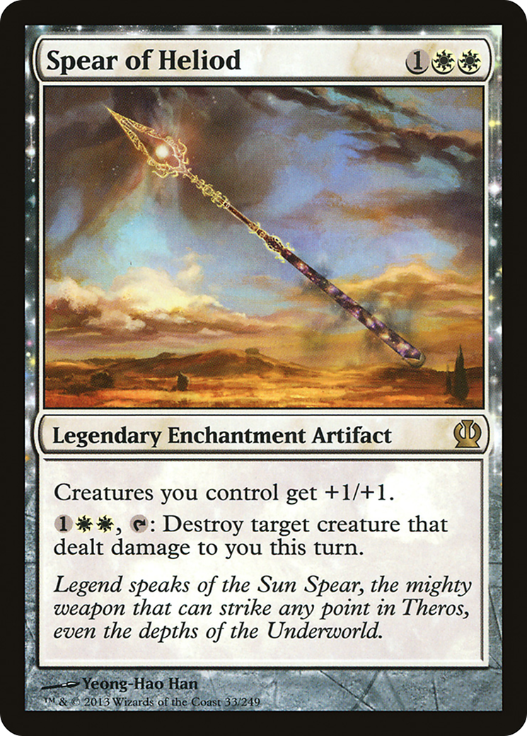 Image of Spear of Heliod (THS-033) - Theros: (enchantment) Foil
