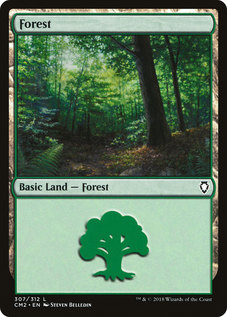 Image of Forest (307) (CM2-307) - Commander Anthology Volume II