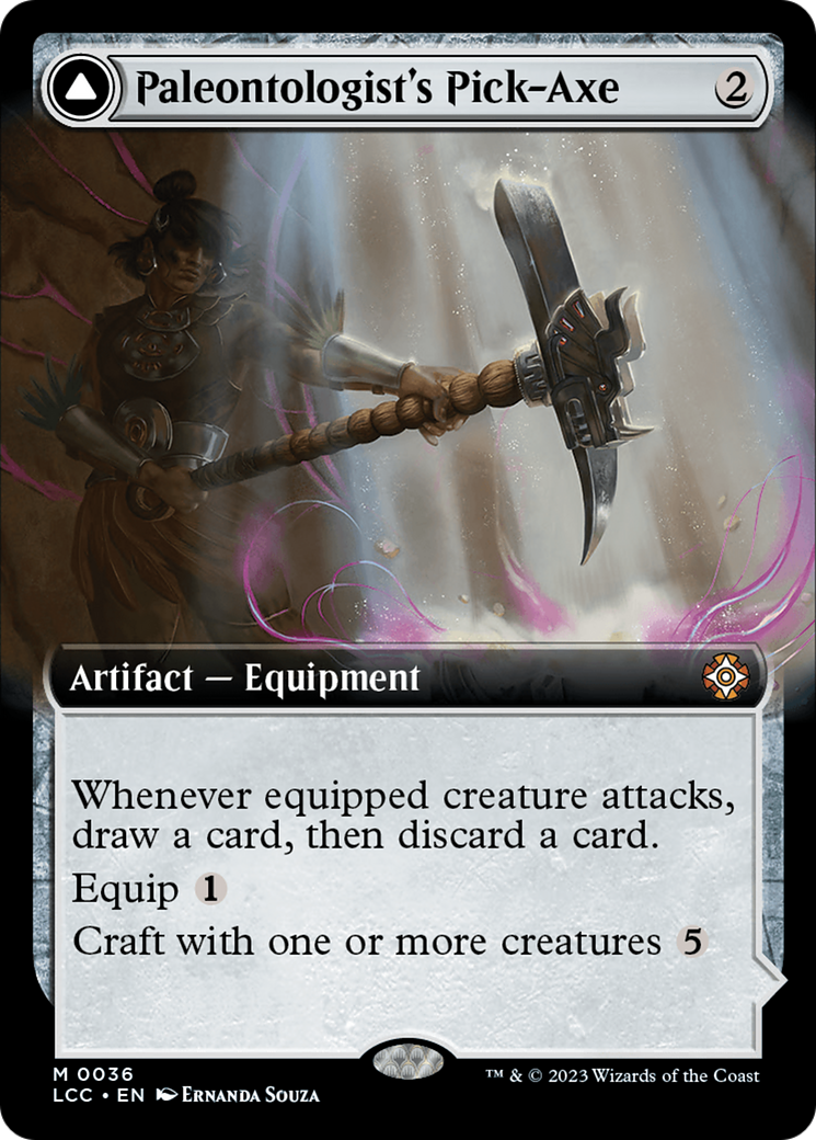 Image of Paleontologist's Pick-Axe (Extended Art) (LCC-036) - The Lost Caverns of Ixalan Commander: (Extended Art) Foil