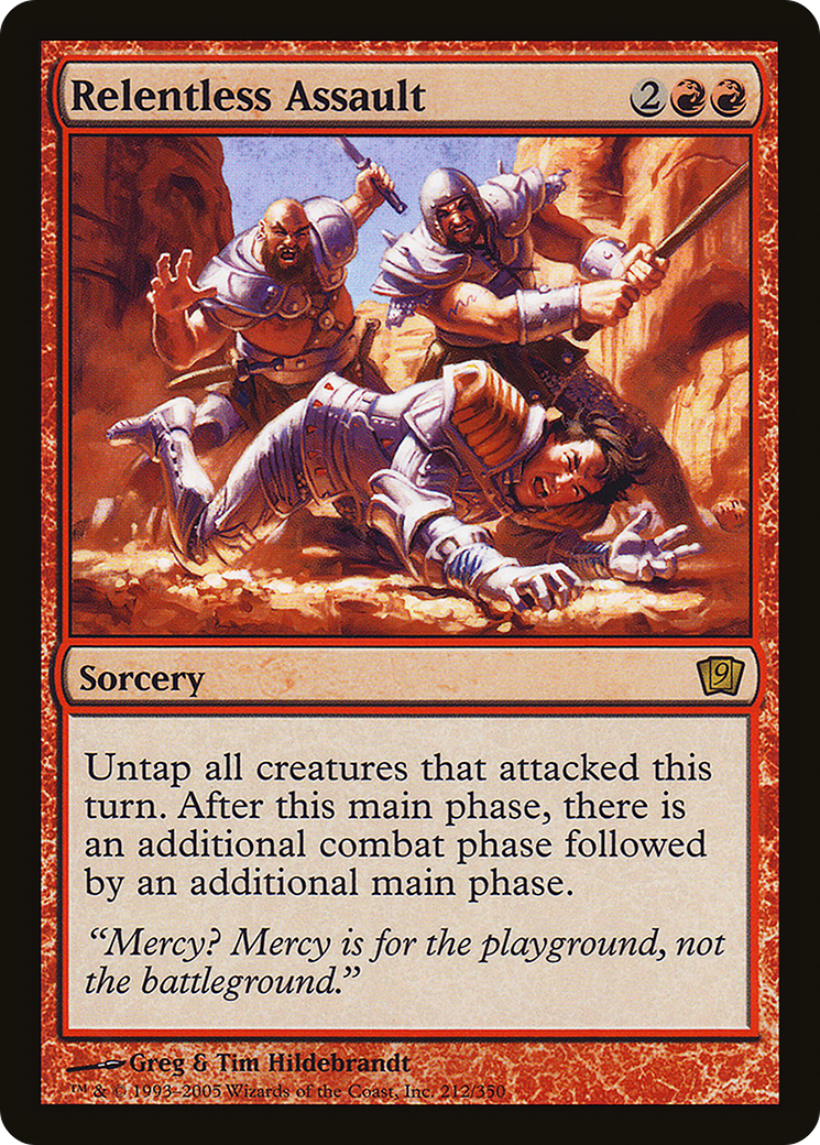 Image of Relentless Assault (9ED-212) - 9th Edition Foil