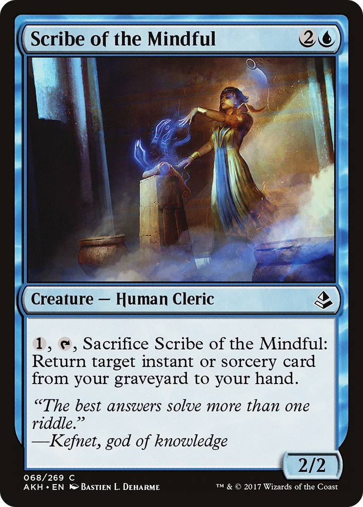 Image of Scribe of the Mindful (AKH-068) - Amonkhet