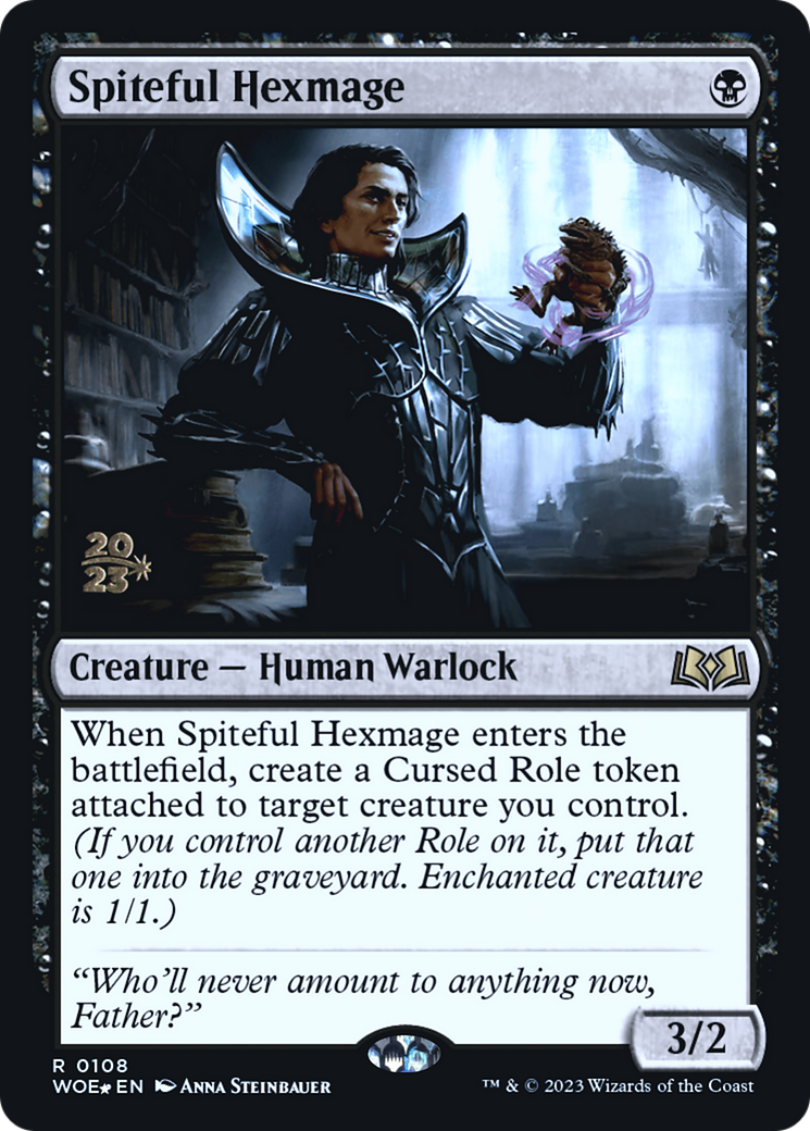 Image of Spiteful Hexmage (PRE-108) - Wilds of Eldraine Promos Foil
