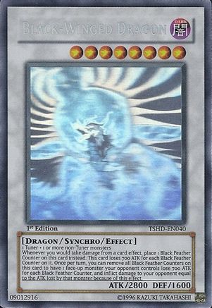 Image of Black-Winged Dragon (Ghost Rare) (TSHD-EN040) - The Shining Darkness Unlimited