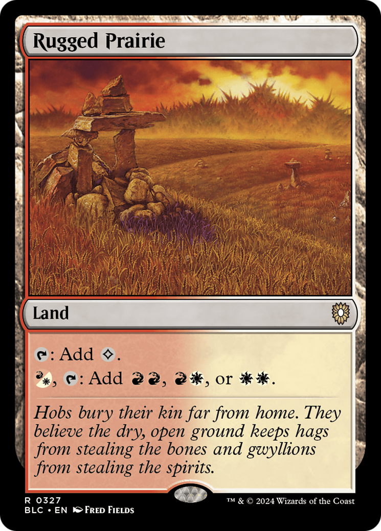 Image of Rugged Prairie (BLC-327) - Bloomburrow Commander