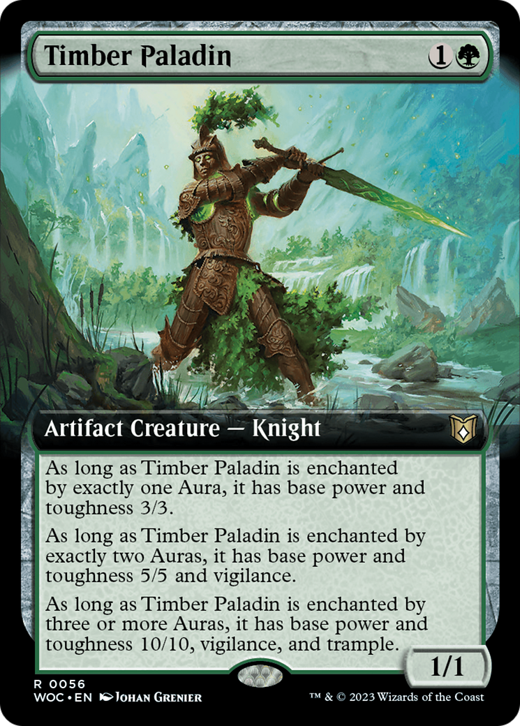 Image of Timber Paladin (Extended Art) (WOC-056) - Wilds of Eldraine Commander: (Extended Art)