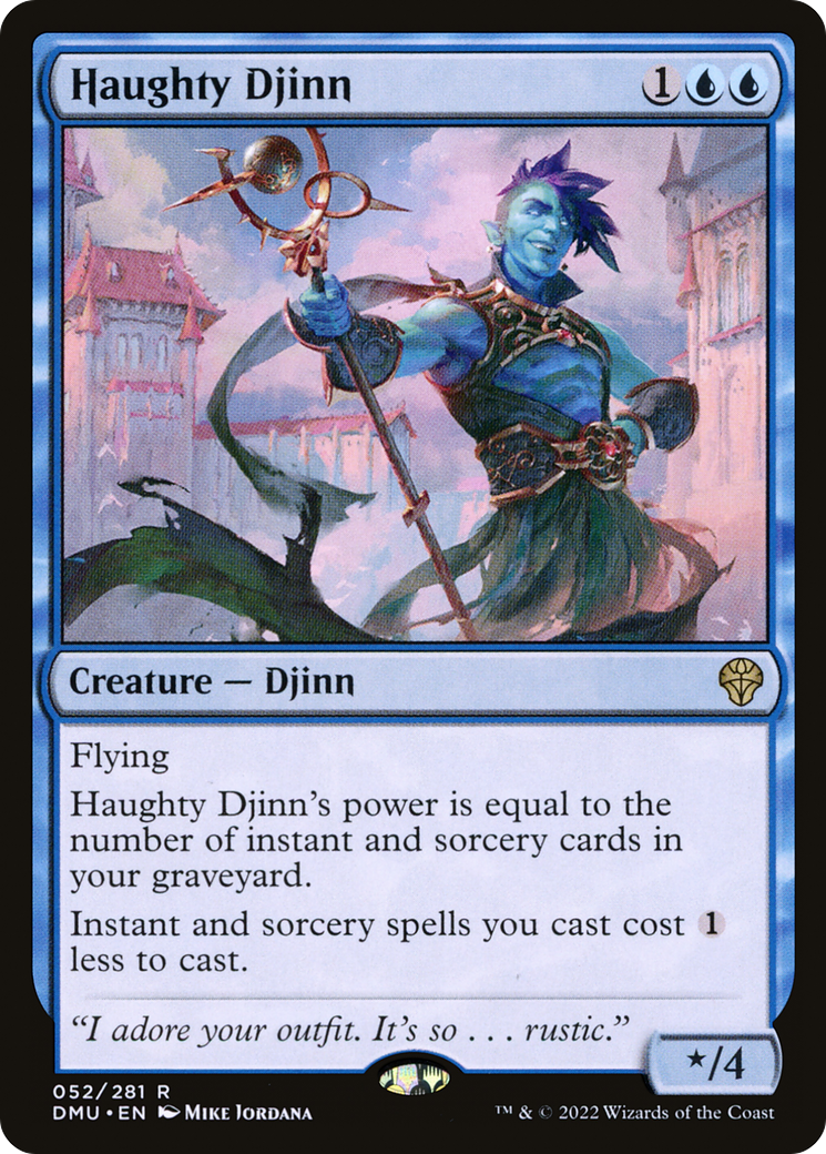 Image of Haughty Djinn (DMU-052) - Dominaria United Foil