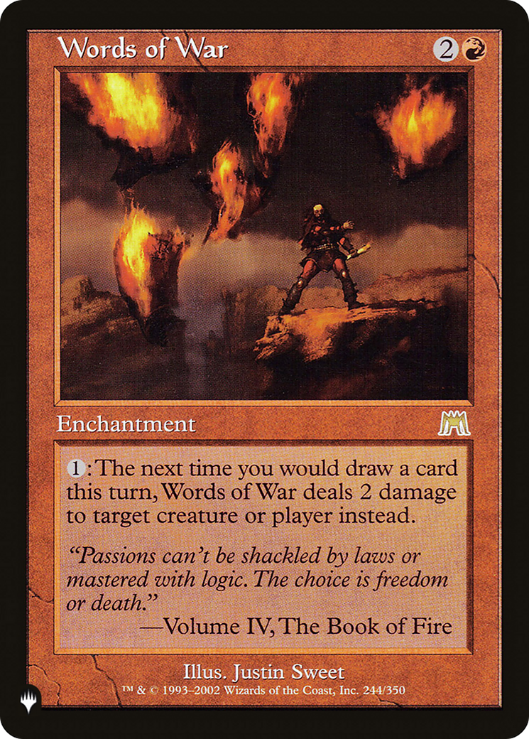 Image of Words of War (LIST-ONS-244) - The List