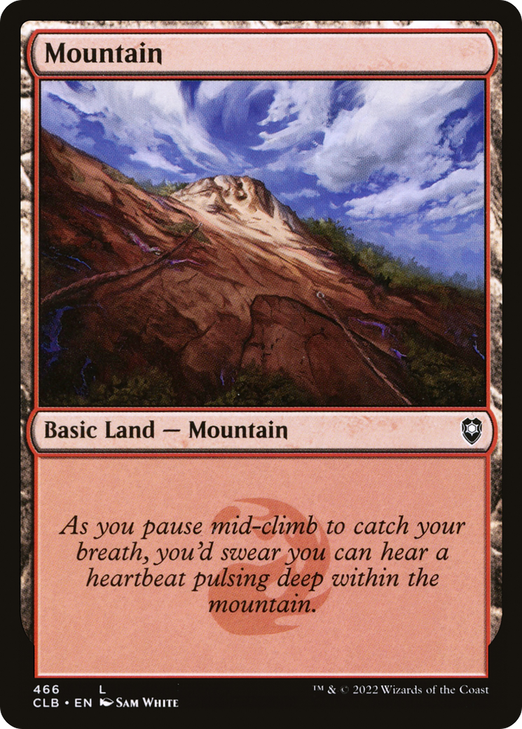 Image of Mountain (466) (CLB-466) - Commander Legends: Battle for Baldur's Gate