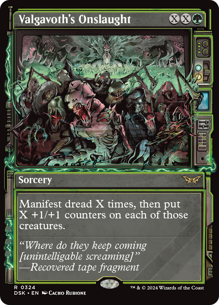 Image of Valgavoth's Onslaught (Showcase) (DSK-324) - Duskmourn: House of Horror: (Showcase) Foil