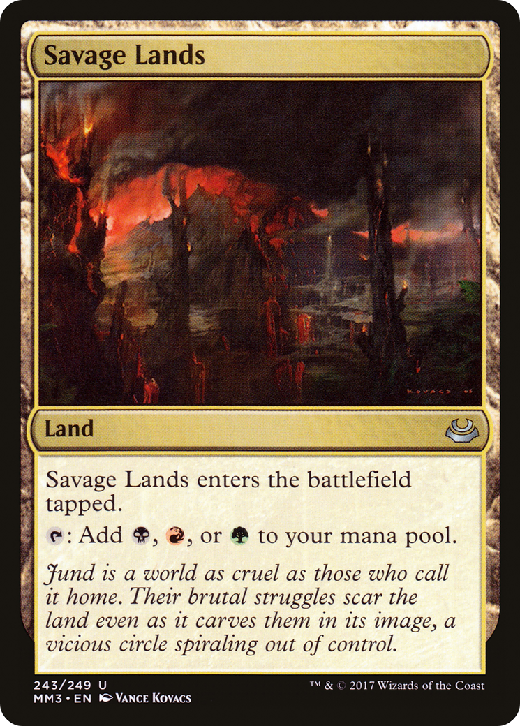 Image of Savage Lands (MM3-243) - Modern Masters 2017 Foil