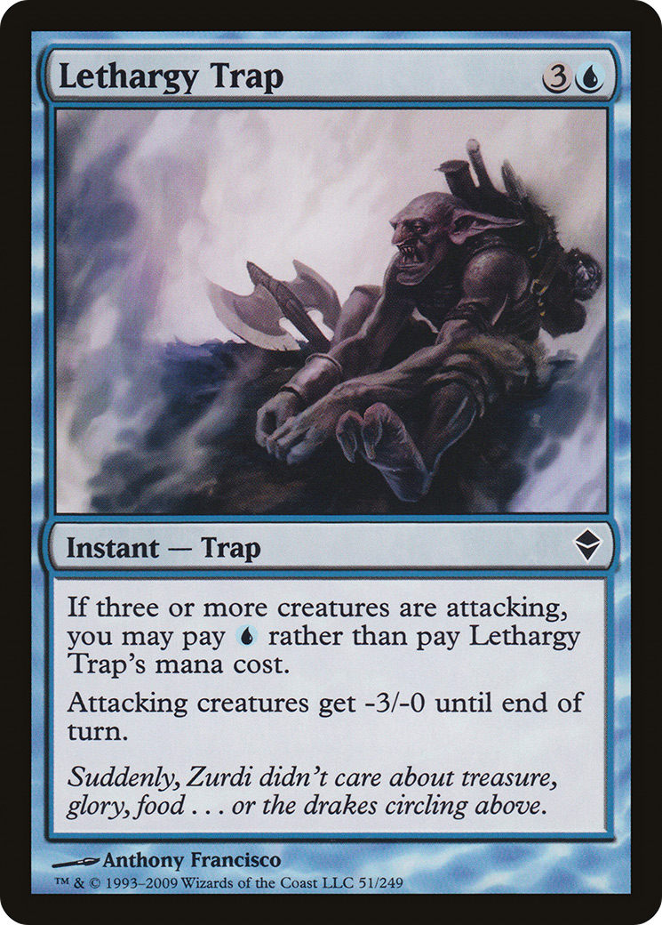 Image of Lethargy Trap (ZEN-051) - Zendikar Foil