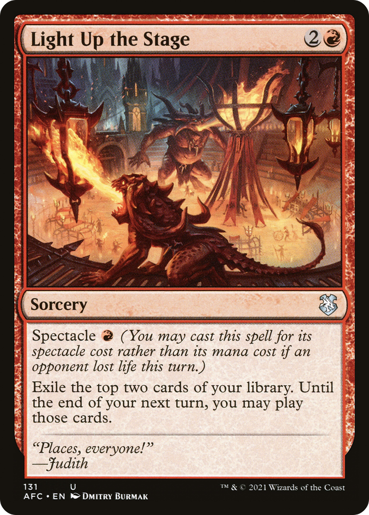 Image of Light Up the Stage (AFC-131) - Forgotten Realms Commander
