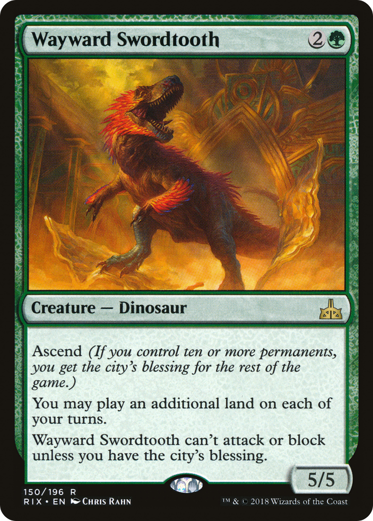 Image of Wayward Swordtooth (RIX-150) - Rivals of Ixalan