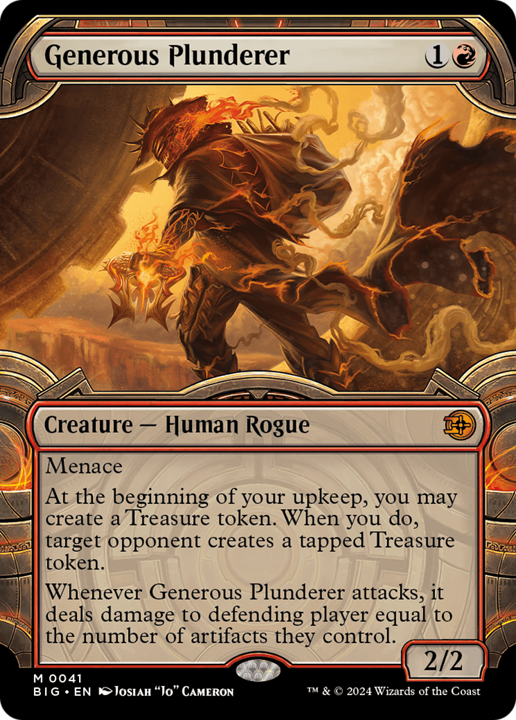 Image of Generous Plunderer (Showcase) (BIG-041) - The Big Score: (Showcase)