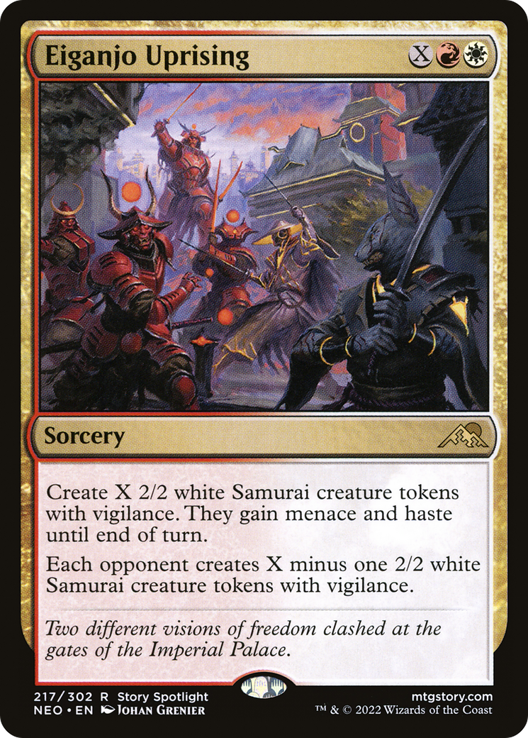 Image of Eiganjo Uprising (NEO-217) - Kamigawa: Neon Dynasty