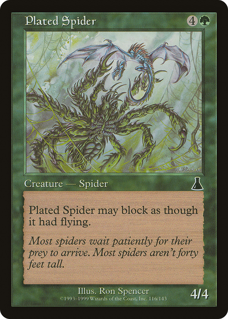 Image of Plated Spider (UDS-116) - Urza's Destiny Foil