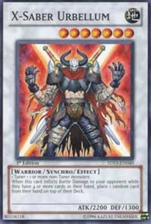Image of X-Saber Urbellum (5DS3-EN040) - Starter Deck: Duelist Toolbox 1st Edition