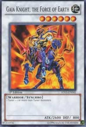 Image of Gaia Knight, the Force of Earth (5DS3-EN041) - Starter Deck: Duelist Toolbox 1st Edition
