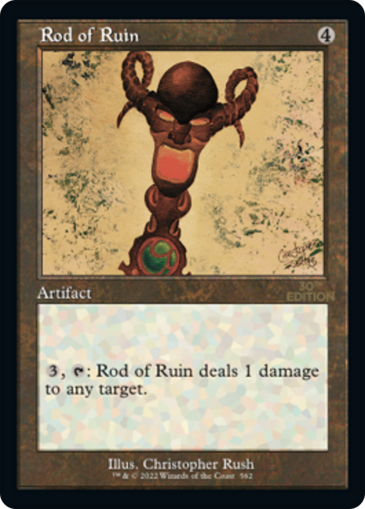Image of Rod of Ruin (Retro Frame) (30A-562) - 30th Anniversary Edition