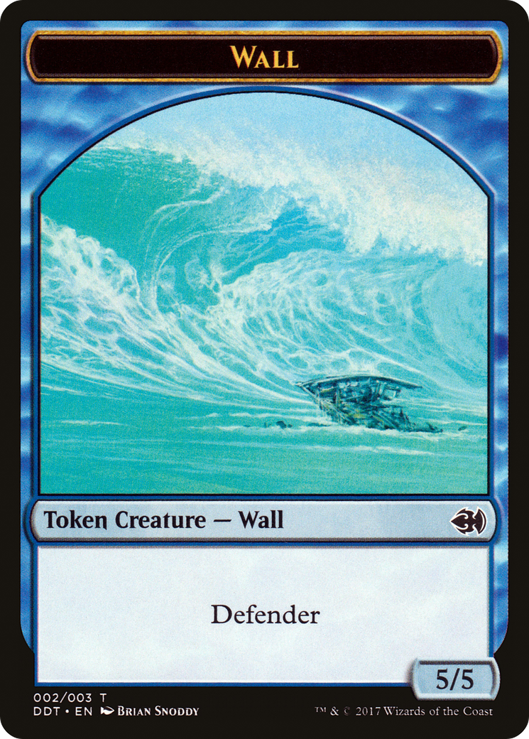 Image of Wall Token (DDT-002) - Duel Decks: Merfolk vs. Goblins Tokens