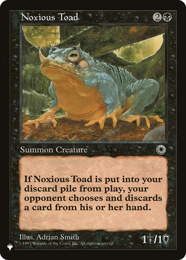 Image of Noxious Toad (LIST-POR-104) - The List