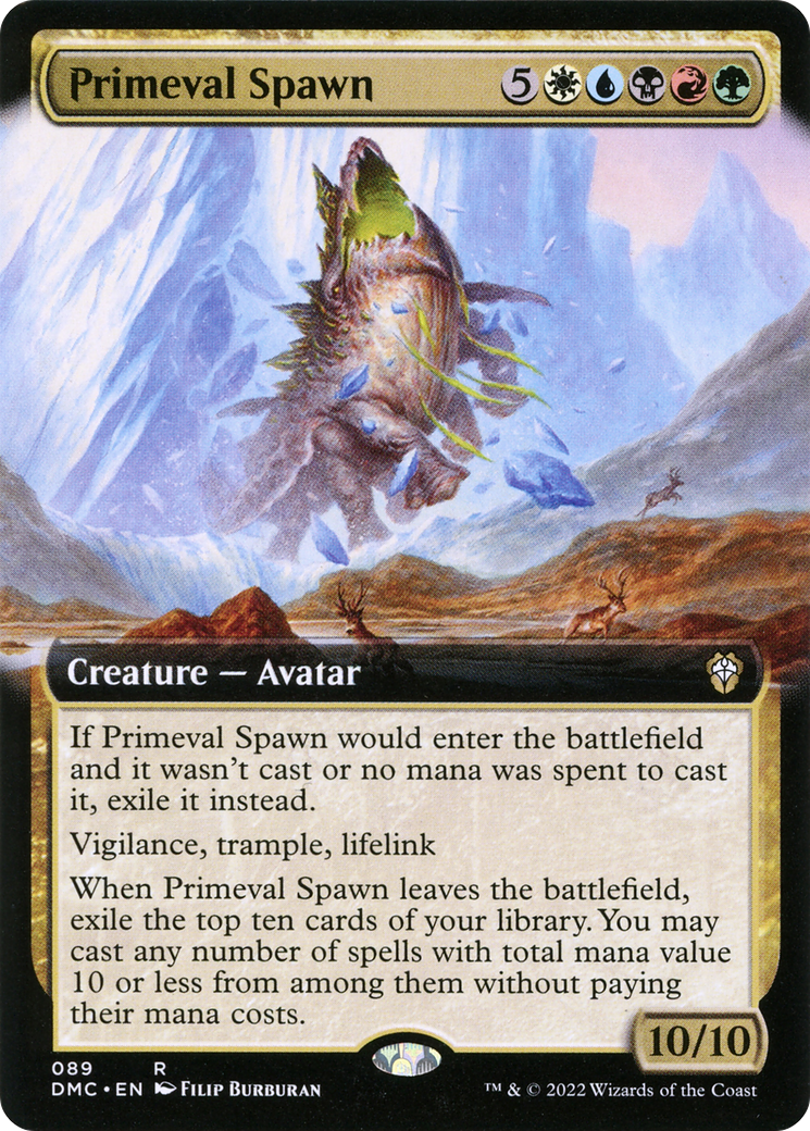 Image of Primeval Spawn (Extended Art) (DMC-089) - Dominaria United Commander: (Extended Art)