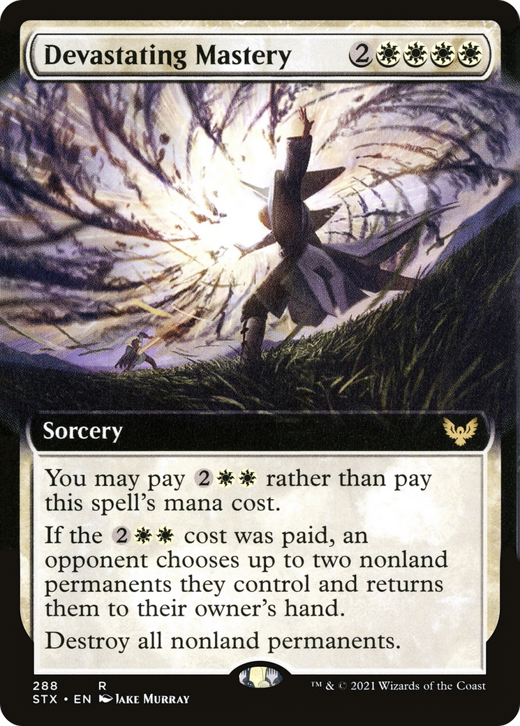 Image of Devastating Mastery (Extended Art) (STX-288) - Strixhaven: School of Mages: (Extended Art)