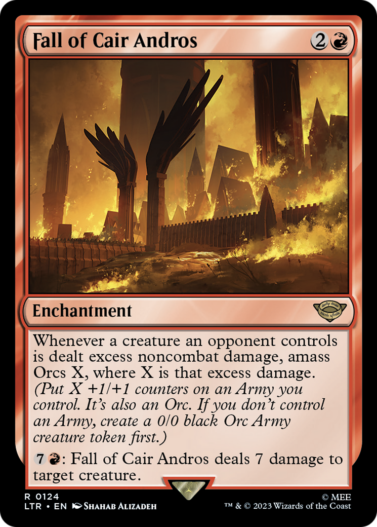 Image of Fall of Cair Andros (LTR-124) - The Lord of the Rings: Tales of Middle-earth Foil