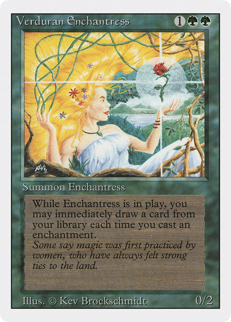 Image of Verduran Enchantress (3ED-) - Revised Edition