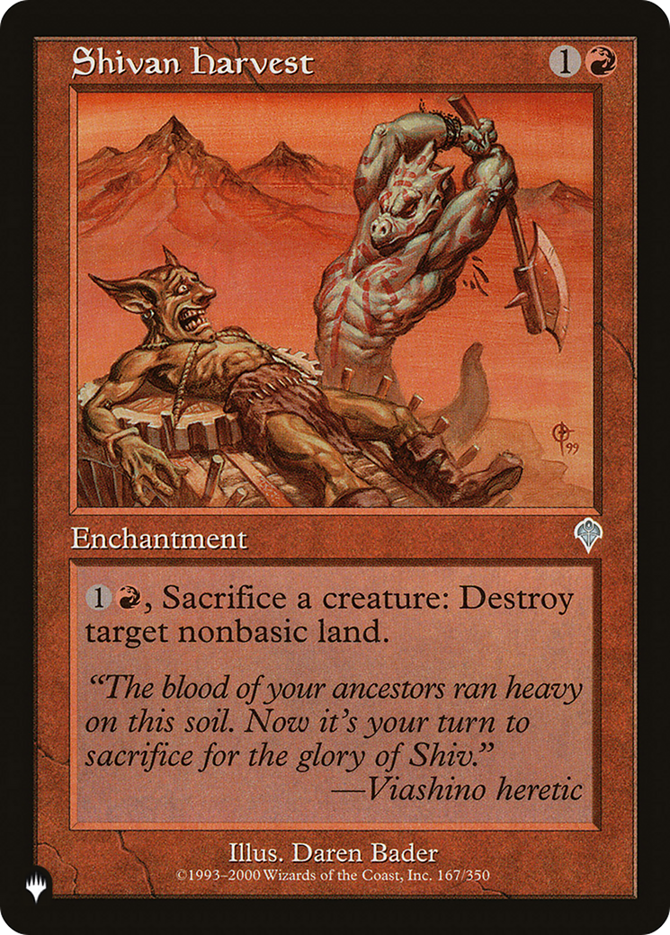 Image of Shivan Harvest (LIST-INV-167) - The List