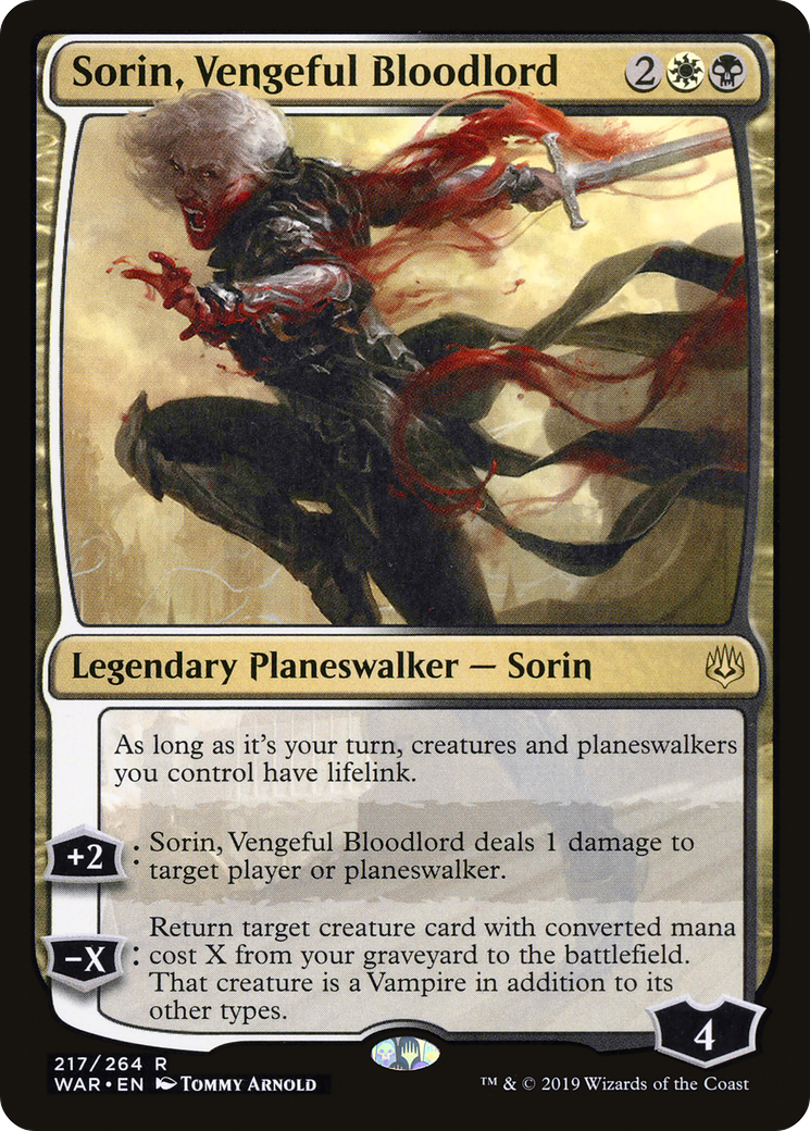 Image of Sorin, Vengeful Bloodlord (WAR-217) - War of the Spark