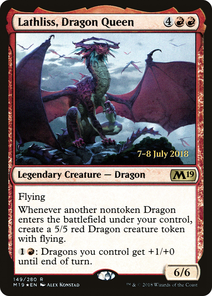 Image of Lathliss, Dragon Queen (PRE-149) - Core Set 2019 Promos Foil