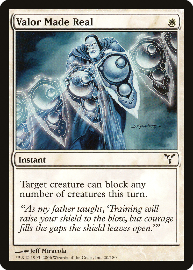 Image of Valor Made Real (DIS-020) - Dissension Foil